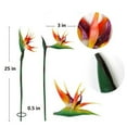 thumbnail image 5 of Manunclaims Artificial Flower Bird Of Paradise, Set of 3Pcs, UV Resistant No Fade Fake Plant Silk Strelitzia Reginae, Suitable for DIY Home Decor Party Theme Display, 5 of 8