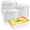 21.5x31.5cm 25pcs, variant on 25/100PCS Free Wash Aluminum Foil Baking Trays Rectangular Tin Foil Tray AirFryer Food Containers Bowls BBQ Take Away Boxes
