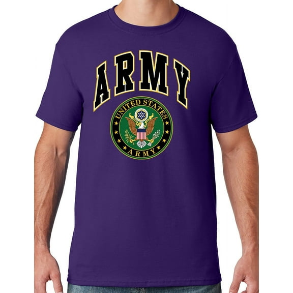 Mens US Army Seal T-shirt, 4XL Deep Purple