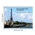 NEW 2025 World Calendar Dream Wall Calendar Travelling Calendar Monthly