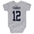thumbnail image 3 of Newborn & Infant Mitchell & Ness Roger Staubach Heather Gray Dallas Cowboys Retired Player Mainliner Name & Number, 3 of 3