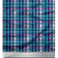 thumbnail image 1 of Soimoi Viscose Chiffon Fabric Check Check Print Fabric by the Yard 42 Inch Wide, 1 of 4