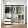 thumbnail image 2 of Klair Living Prosper White Freestanding Walk in Wood Closet System in Oak, 2 of 10