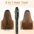 thumbnail image 4 of Hot Brush, Barrel Hot Hair Brush Heated Round Brush for Women, Ceramic Tourmaline Ionic Curling Comb Travel Curling Iron with Brush, 4 of 7