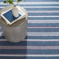 thumbnail image 3 of Dash & Albert Camden Stripe Handwoven Cotton Rug, 9' x 12', Denim, 3 of 5