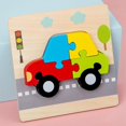 thumbnail image 3 of de madera colorido juega el desarrollo del niño de 1-4 años Coche Zulema Rompecabezas Montessori, 3 of 8
