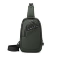 thumbnail image 3 of Men's Chest Bag Casual Crossbody USB Charging Port Large Capacity Waterproof Lightweight Breathable Adjustable Strap Multiple Compartments for Travel Business Outdoor Everyday Use, 3 of 5