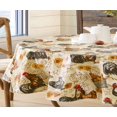 thumbnail image 7 of Newbridge French Country Rustic Farmyard Rooster Vinyl Tablecloth with Flannel Backing- Farmhouse Hen and Fresh Eggs Multicolor Flannel Backed Tablecloth,60” x 84” Oval, 7 of 7