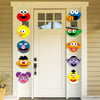 Sesame Party Decorations | Sesame Cutouts Door Sign Porch Sign | Hanging Flags Banners for Outdoor and Indoor Home Wall Decor | Elmo Monster Big Bird Ernie Oscar Inspired Party Supplies