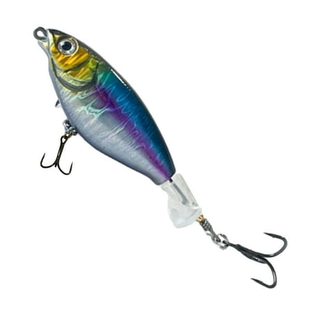 MIGAINO 7.5CM/6G 9CM/11G Fishing Lure with Sharp Hook Realistic 3D Eyes Topwater Floating Artificial Metal Hard Bait Outdoor Fishing Accessories
