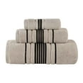 thumbnail image 2 of Superior Sadie Zero Twist Cotton Solid 3 Piece Towel Set, Stone, 2 of 10