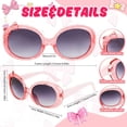thumbnail image 4 of 3 Pack Kids Sunglasses for Girls, Cute Pink Cat Bow Bear Frame Cartoon UV400 Glasses, Toddler Sunglasses for Ages 3-12 Years, 4 of 7