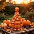 thumbnail image 6 of Cadancy Halloween Decorations Ceramic LED Light Up Pumpkin Tree Ornament for Mantel Shelf Table Centrepiece Decor Spooky Seasonal Home Decor Night Light Holiday Gift, 6 of 8