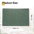 thumbnail image 2 of Uxcell Leather Placemat Non-Slip Round Corner Table Dark Green, 2 of 7