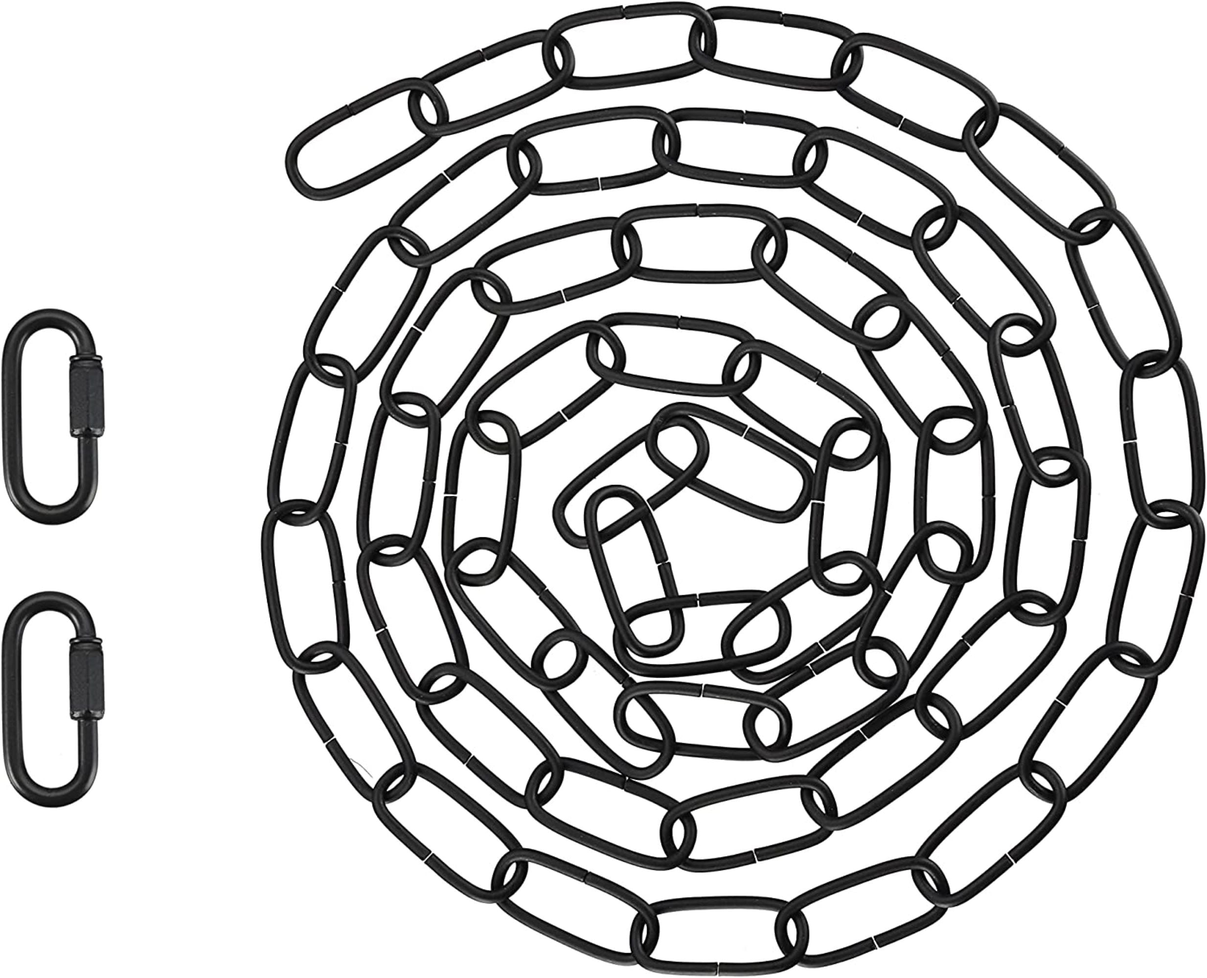 Matte Black 6-Foot Heavy Duty Steel Chain with Quick Link