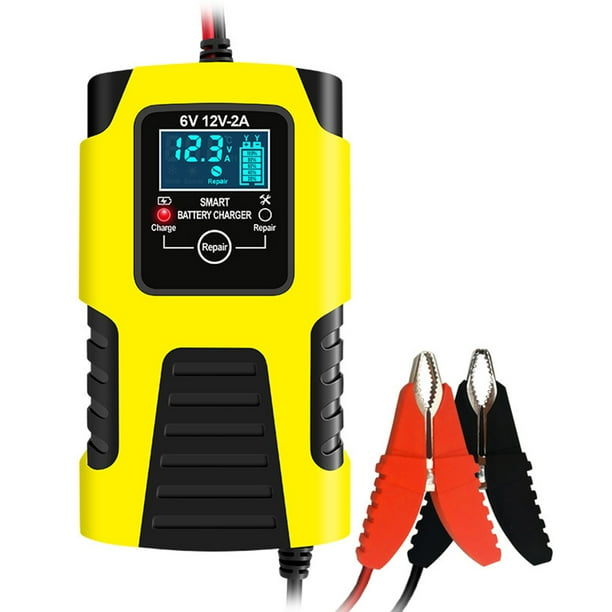 Cargadores de batería de motocicleta inteligente de 3 etapas 6V 12V Cargador de reparación completamente automático