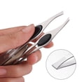thumbnail image 2 of EXLEAF 2026 New 3Pcs Tweezers for Women Makeup Glow Tweezers Pinzas Para Cejas Stainless Steel Tweezers Eyebrow Tweezers for Grooming Beauty Precision Black Style 7, 2 of 7