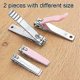 thumbnail image 3 of 2pcs/set Nail Clippers Set Portable Nail Scissors Toenail Clippers Nail Clippers,Adult Pedicure Nail Clippers,Fingernail Clippers Household Foot Manic, 3 of 5