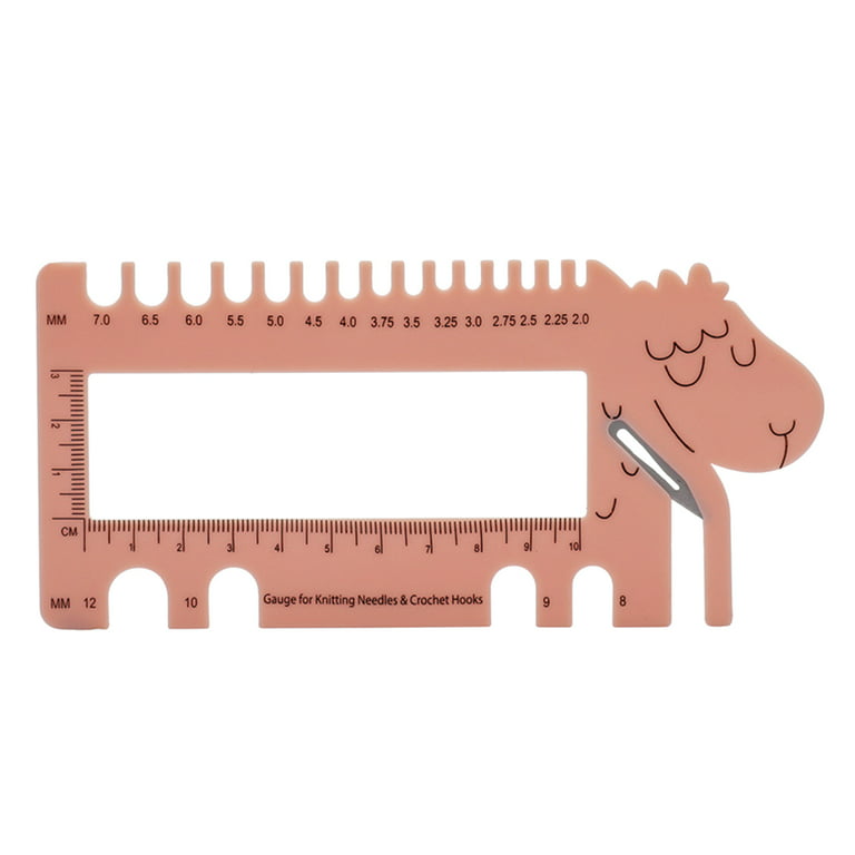 QUSENLON Plastic Ruler Sheep Shape Sewing Knitting Crochet Hook Needles  Gauge Rulers for DIY Crafts Size Guide Measure Accessories Multifunctional  Tool 