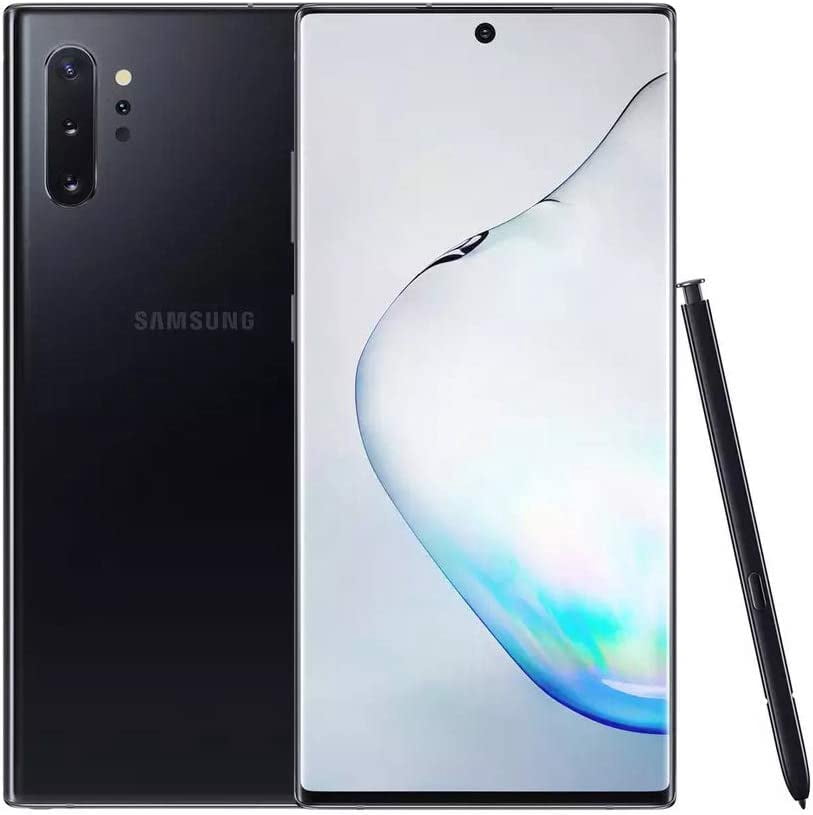 Samsung Galaxy Note 10+ 5G 256GB Factory Unlocked Smartphone Aura Black, (International Version)