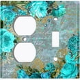 thumbnail image 4 of Metal Light Switch Plate Cover Elegant Red Floral Nature Scripture Damask FLW086, 4 of 13