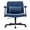 Blue, variant on Leumius Velvet Office Chair Criss Cross Legged Chair with Wheels,Reading Chair Vanity Task Desk Chair for Home Office,Blue