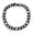 8mm - Textured (Black Plated), variant on Men's Black Plated 7mm Figaro Chain Bracelet - Stunning Chain Bracelet - Fine Jewelry for Men - Figaro Chain Bracelets for Him