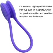10 Pieces Magnetic Cable Clips Silicone Magnetic Cord Organizer Magnetic Ties Cord Winders Cable Ties For Cable Management Headphones Bookmarks Keys