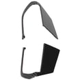 thumbnail image 5 of 2 piezas de cubierta de volante de coche, ajuste de posición izquierda y derecha para Mazda 3/Axela 2020, fibra de carbono, negro brillante, 5 of 5