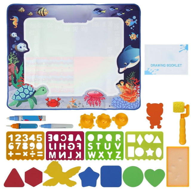 Tapete para garabatos de pintura, tapete de dibujo educativo para pintura para colorear para niños, tapete para garabatos de escritura, rendimiento inigualable