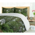 thumbnail image 5 of Ambesonne Nature Duvet Cover Set, Sunny Day in Meadows, Queen, Umber Fern Green, 5 of 6