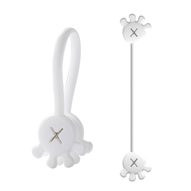 zhangmingg Upgrade Reusable Silicone Ties Multipurpose Elastic Cord Organizer for Fastening Bundling Wires Data Management