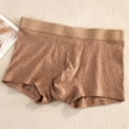 thumbnail image 2 of khonts,Men's Boxer Briefs Breathable Cotton Underwear Moisture Wicking Soft Underpants Khaki XL, 2 of 3