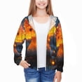 thumbnail image 3 of Cauagu Glowing Mushroom In Forest Print Sun Protection Jacket for Teen,Full-Zipper Long Sleeve Sun Shirts with Pockets UV Hoodie Shirts Outdoor Athletic Jacket-Medium, 3 of 7