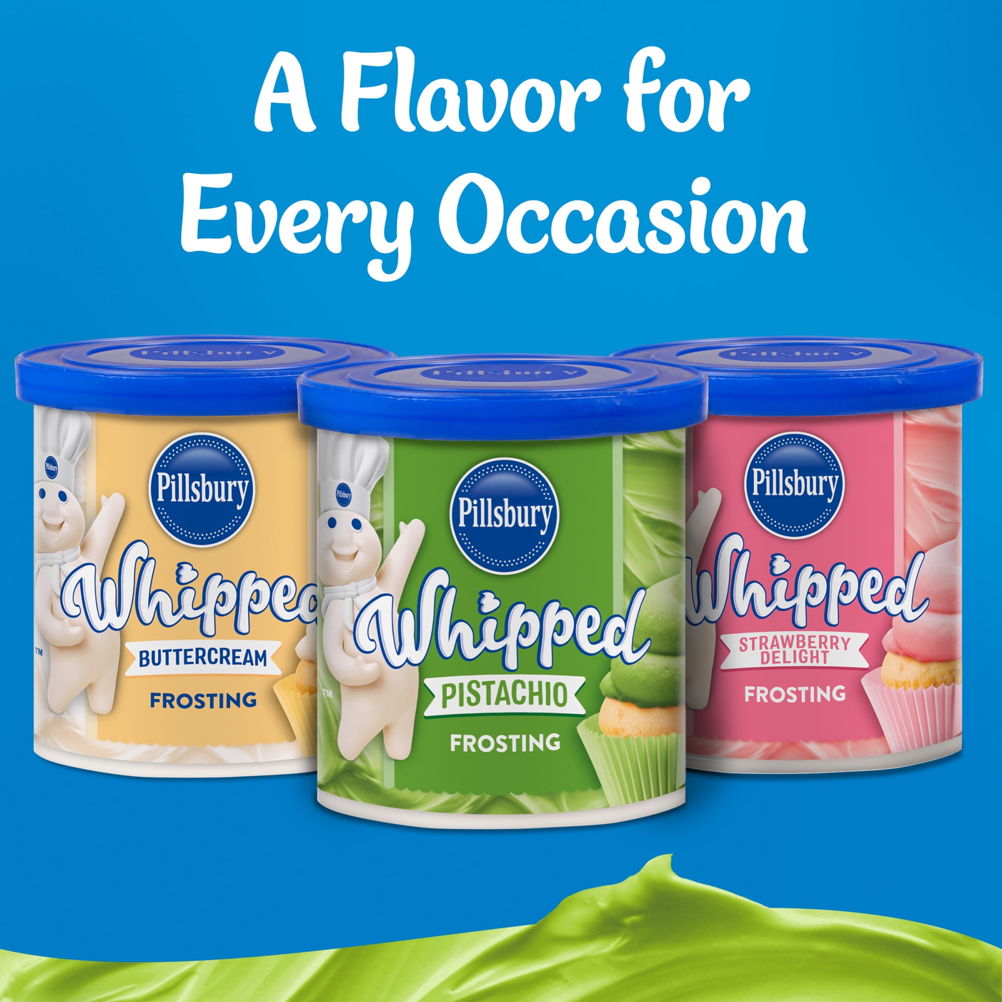 Pillsbury Whipped Pistachio Frosting, 12 oz Tub