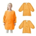 thumbnail image 4 of Tween Paint Smock Aprons For Painting Long Sleeve Kids Orange Apron Pair With A Pocket Art Supplies For Kids 8-12 Years For Child, 4 of 9
