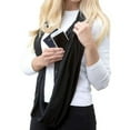 thumbnail image 5 of 1pc Convertible Infinity Scarf With Pocket Loop Scarf Women Winter Zipper Pocket, 5 of 5