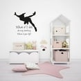 thumbnail image 2 of What If I Fall Oh Darling What If You Fly? Quote Peter Pan Flying Open Silhouette Quote Vinyl Wall Art Wall Decal Wall Sticker Home Decoration Design Kids Girls Room Wall Décor Size (30x30 inch), 2 of 3