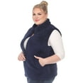 thumbnail image 2 of White Mark Women's Zip Up Sherpa Vest, 2 of 6