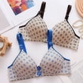 thumbnail image 3 of Jamsmile Womens T-Shirt Bras Comfortable Push Up Full Coverage Wireless Bras Floral Print Seamless Everyday Wear Sleep Bras, 3 of 3