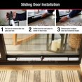 thumbnail image 4 of Barra de seguridad para puertas Master Lock ajustable de 65 a 110 cm, color blanco, 4 of 7
