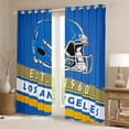 thumbnail image 2 of Erosebridal Football City Curtains for Living Room,American Football Sport BlackoutCurtains Set of 2 (42x84),Los Angeles Curtains and Drapes (42x84),Stylish Bedroom Decor, 2 of 7
