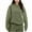 Z1-Army Green-travel sweatshirts women, variant on Frostluinai Womens Hoodies with Hidden Pocket Crew Neck Oversized Fleece Pullover Long Sleeve Solid Drop Shoulder Sweatshirts