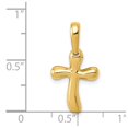 thumbnail image 4 of Auriga 14k Yellow Gold Freeform Cross Pendant for Women, 4 of 6