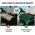 thumbnail image 4 of Golf Cart Seat Covers for 2 Seater, Pure Olive Green Soft Microfiber Cart Seat Towel Blanket, Simple Solid Color Absorbent Breathable Non Slip Bench Seats Protector for Golf Course 51"x31", 4 of 9