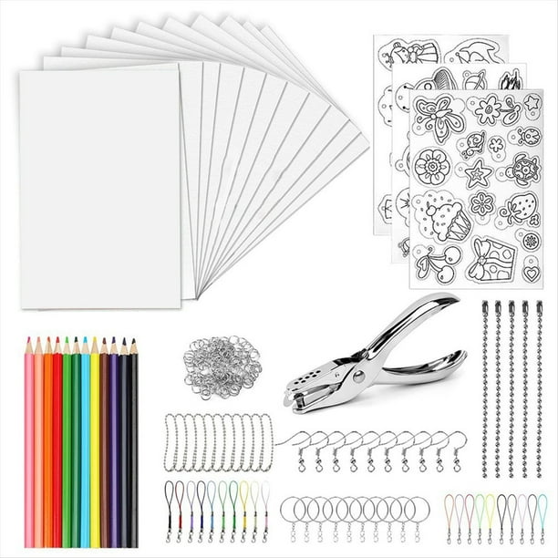 Kit de de 213 Piezas de Láminas Termorretráctiles con 12 Piezas de Láminas Retráctiles, 3 Piezas de Papel Retráctil con ,