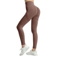 thumbnail image 7 of Stephy Compression Leggings for Women Gym Tummy Control Buff Lifting No Front Seam Casual Hidden Women's Yoga Pants Coffee, 7 of 7