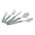 thumbnail image 4 of French Home Laguiole Connoisseur 20-Piece 18/10 Stainless-Steel Misty Blue Flatware Set, 4 of 4