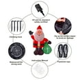 thumbnail image 5 of Nifti Nest Outdoor Santa Claus Christmas Blow Ups Yard Inflatable, 6', 5 of 8