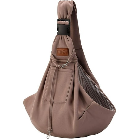 Hgudesign FDJAS Small Dog Sling Carrier Adjustable Strap Hands Free Rrsible Pet Puppy Travel Bag Backpack for Outdoor Travel
